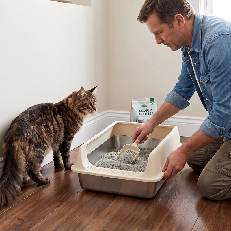 Bac à litière Chat