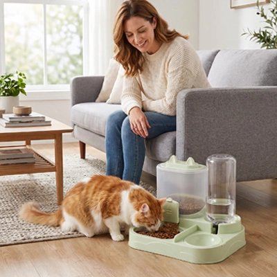 Distributeur de croquettes pour Chat