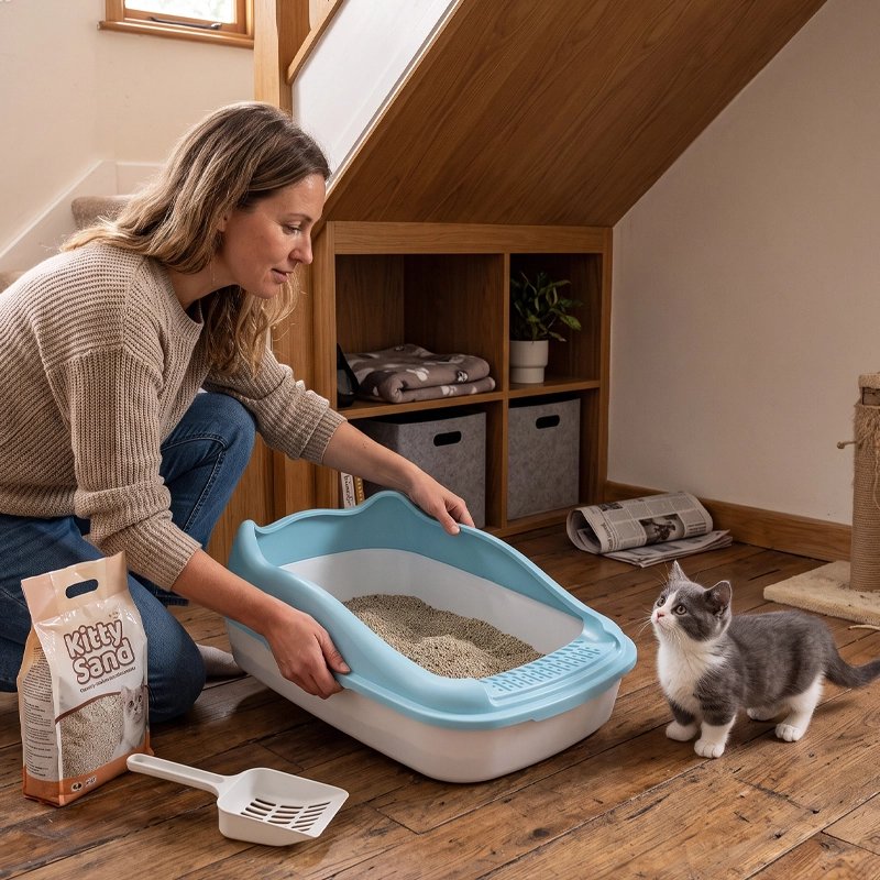 Bac à litière Chat