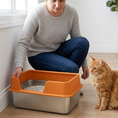 Bac à litière Chat