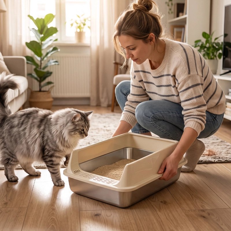 Bac à litière Chat