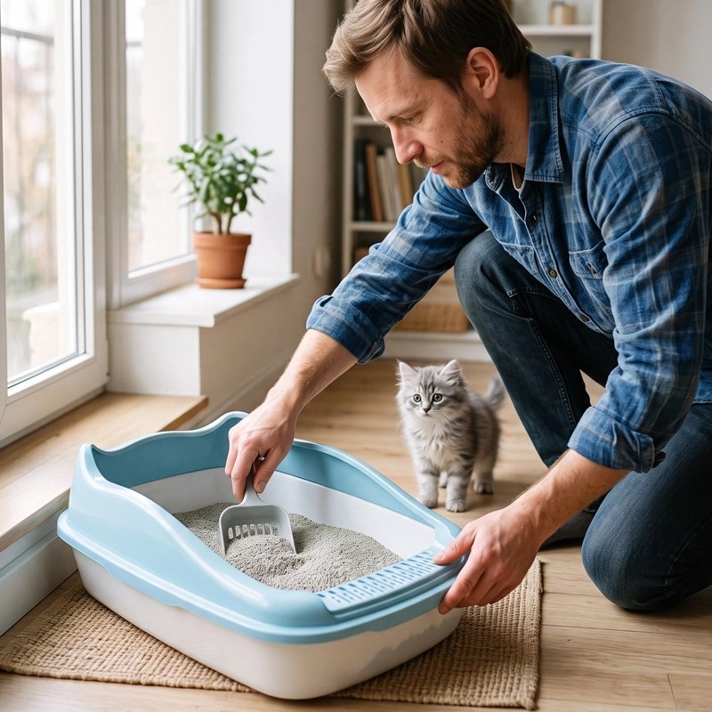 Bac à litière Chat