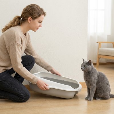 Bac à litière Chat