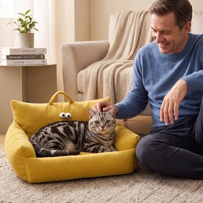 Canapé pour chat Jaune 