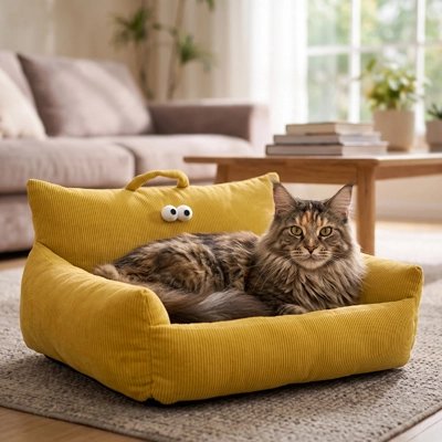 Canapé pour chat Jaune