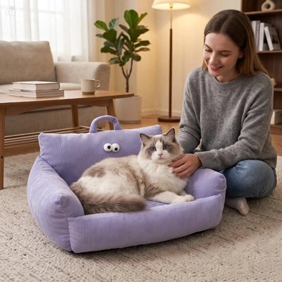 Canapé pour chat Violet
