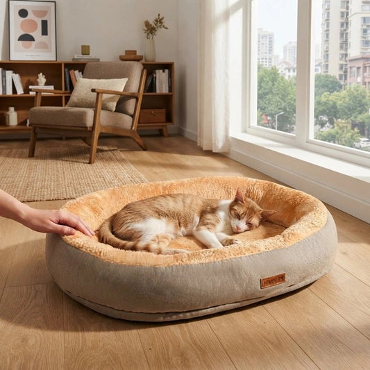 Coussin à Chat gris