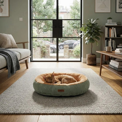 Coussin à Chat vert