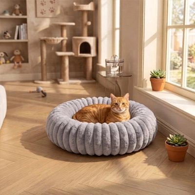 Coussin pour Chat gris
