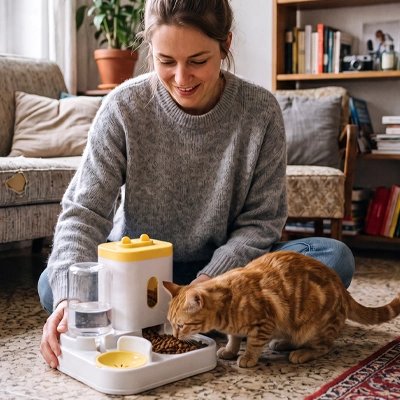 Distributeur croquettes Chat