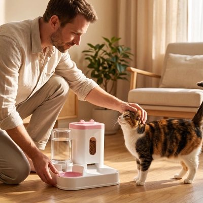 Distributeur croquettes Chat