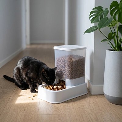 Distributeur de croquettes pour Chat