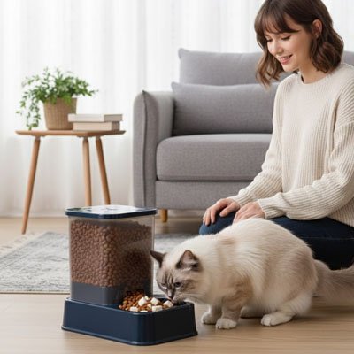 Distributeur de croquettes pour Chat
