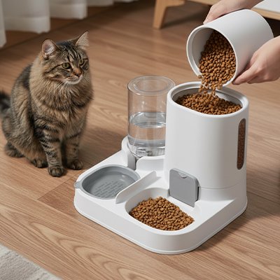 Distributeur de croquettes pour Chat