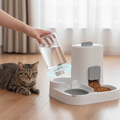 Distributeur de croquettes pour Chat