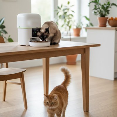 Distributeur de croquettes pour Chat