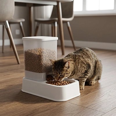 Distributeur de croquettes pour Chat