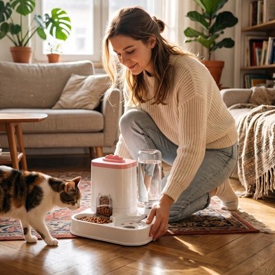 Distributeur de croquettes pour Chat