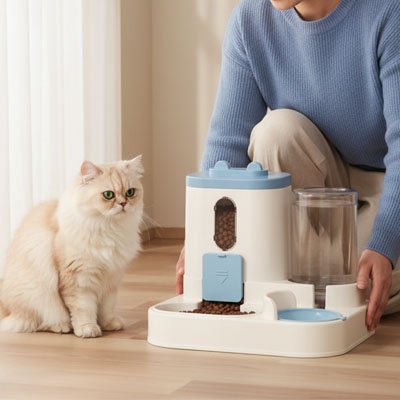 Distributeur de croquettes pour Chat