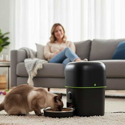 Distributeur de croquettes pour Chat