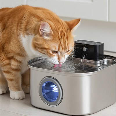 Fontaine a eau Chat