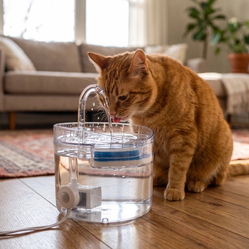 Fontaine a eau Chat