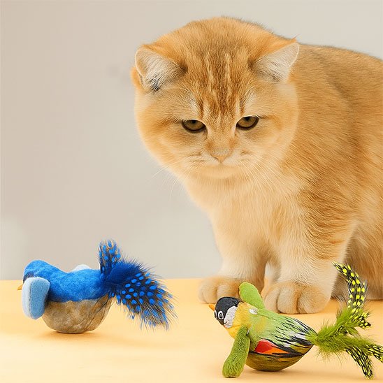 Jouet Chat interactif oiseu bleu