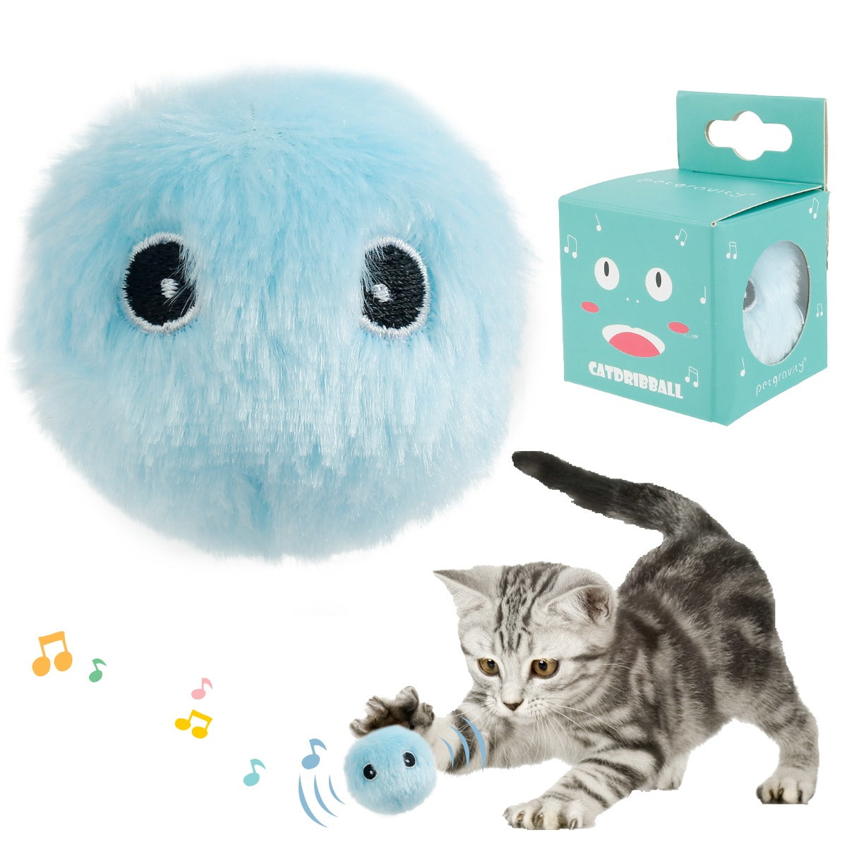SMARTBALL™ | BALLE INTERACTIVE EN PELUCHE | - {{ CHAT & CIE }}