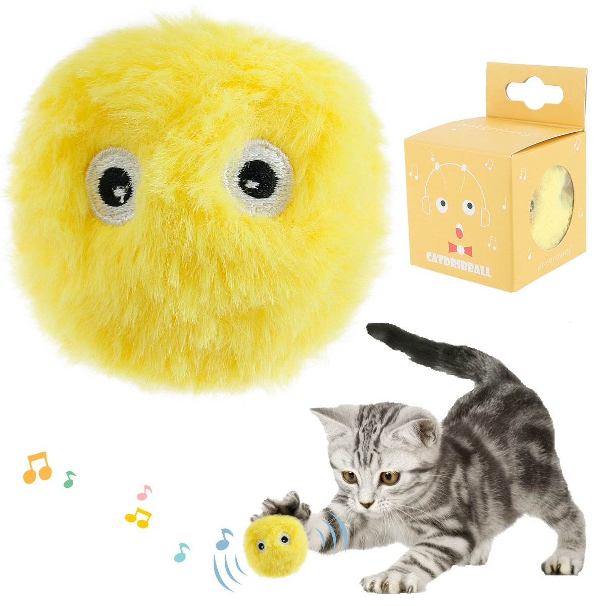 SMARTBALL™ | BALLE INTERACTIVE EN PELUCHE | - {{ CHAT & CIE }}