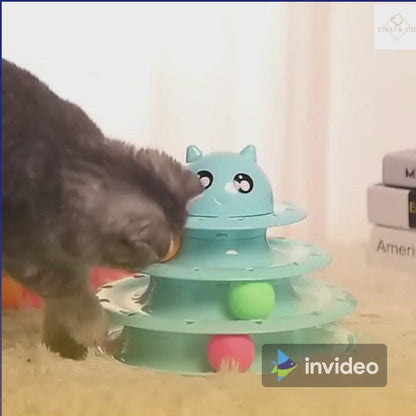 LEKSAK TOWER™ |JOUET POUR CHAT A TROIS NIVEAUX|