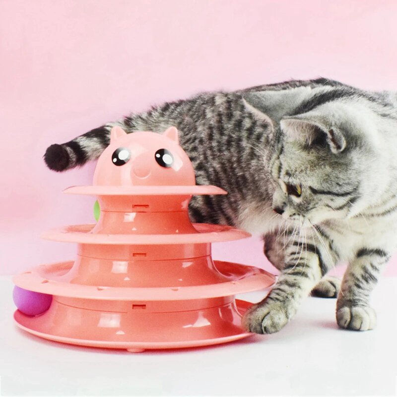 LEKSAK TOWER™ |JOUET POUR CHAT A TROIS NIVEAUX| - {{ CHAT & CIE }}